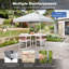 Pavillon de jardin permanent en métal L 10 pi. D Auvent escamotable en métal-85826600