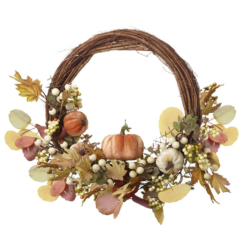 Faux Polyester 55cm Wreath