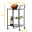 Chariot de rangement pliable à 2 niveaux