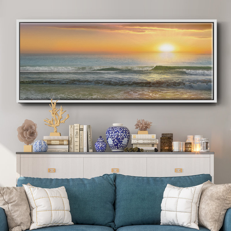 Dawn Rays- Framed Canvas, 20" H x 50" W