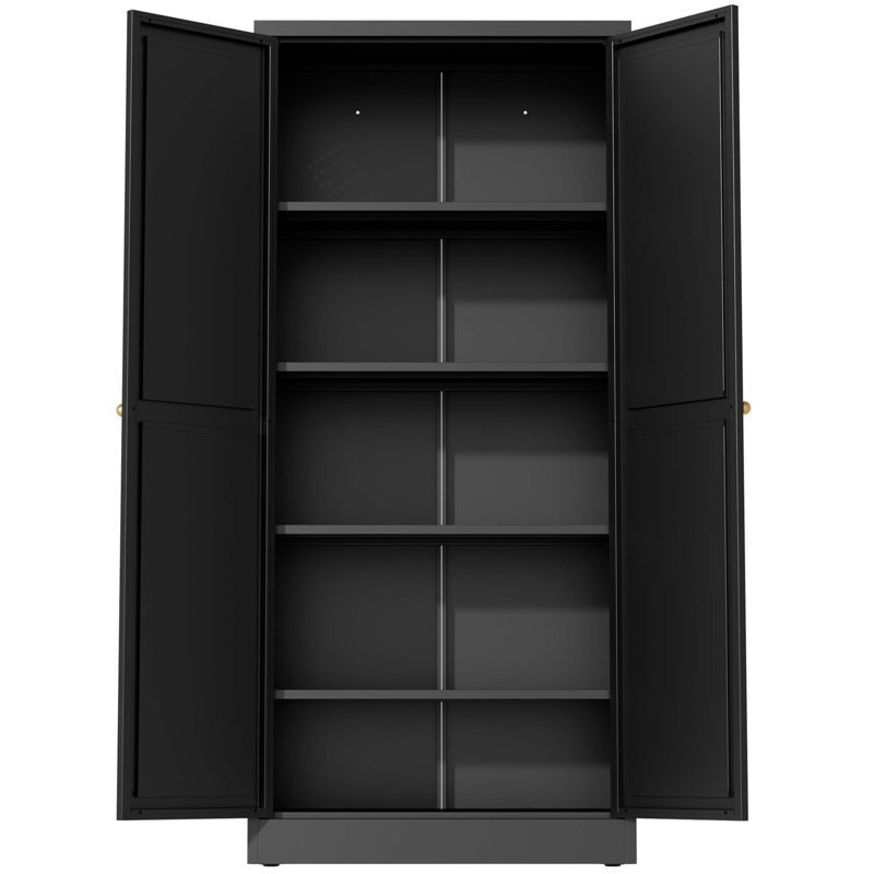 Armoire de cuisine robuste avec tablettes de rangement réglables
