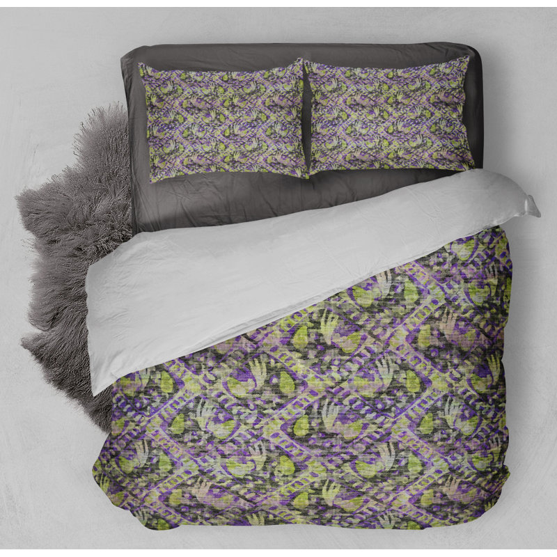Polyester Box Stitch Abstract Comforter, Twin Comforter + 1 Standard Pillowcase