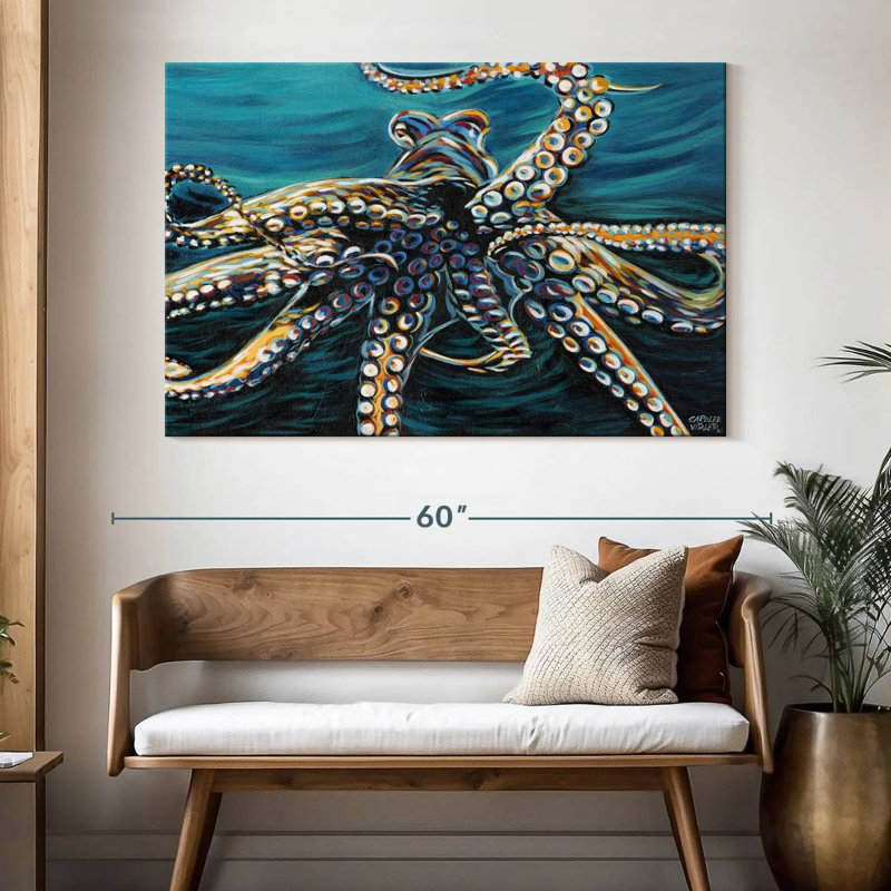 Wild Octopus II, 34" H x 51" W
