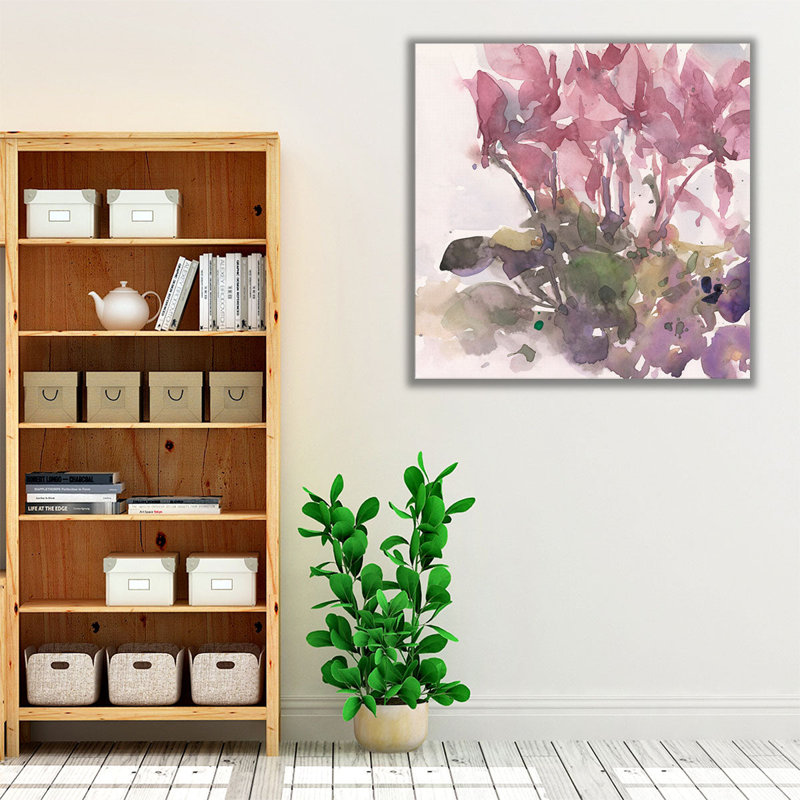 «Fancorable Floral Moment II», reproduction d'art sur toile, H 12 po x l 12 po