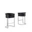 Tabouret de bar Maebelle en velours 29 po (Chaise simple)-1366281456-1366281457