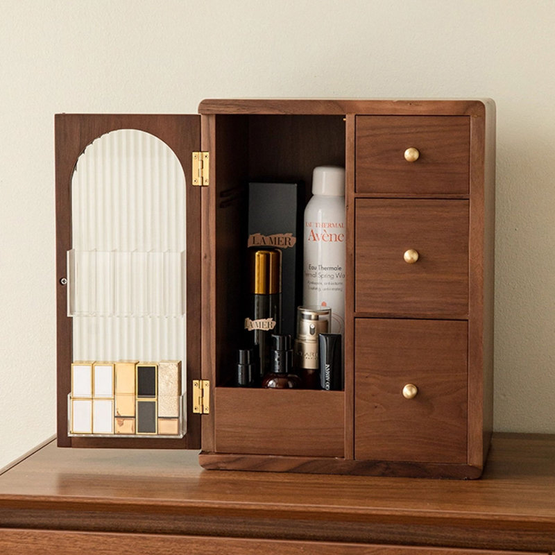 Organisateur de maquillage pour coiffeuse, organisateur de comptoir avec tiroirs