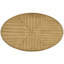 Table basse ovale en bois de 42 po pour le salon, table basse à 2 niveaux en bois massif avec tablette de rangement ouverte, assemblage facile, naturel antique