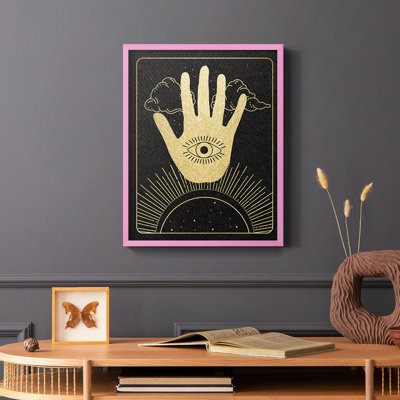 Celestial Palm Framed Print - Solid Wood