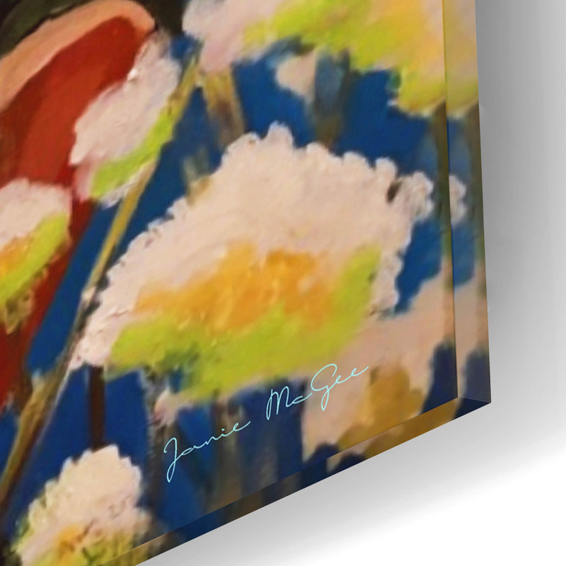 Art mural en verre épique «Some Day Sharecropper 1» par Janie McGee, 16 po x 12 po