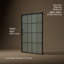Rely 77 po H Porte de douche coulissante avec verre de 3/8 po d'épaisseur