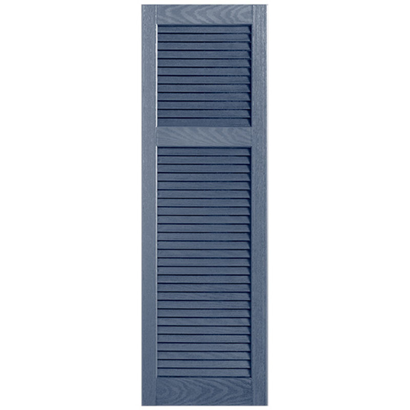 Paire de volets à persienne droite, Bleu, 9", 44 po