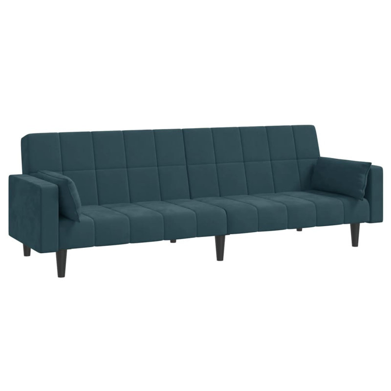 Terrene 86.6'' Velvet Sofa, Blue Velvet