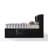 Ireland Black Finish EK Bed W/Storage