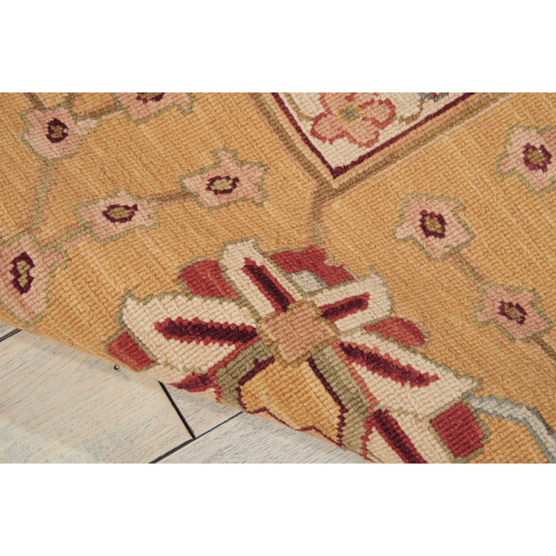 Tapis bourgogne tissé à la main Hillendale, Rectangle 5 pi 10 po x 8 pi 10 po
