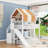 House Bed With Canopy And Bookshelves-606687218