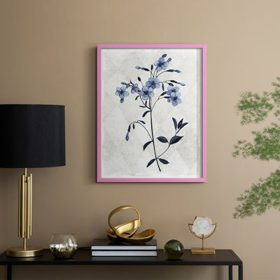 Harlequin Botanical III Framed Print - Solid Wood