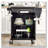 29.9" Kitchen Island with Stainless Steel Top-2144084398