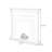 White Solid + Manufactured Wood Freestanding Fireplace-1232084453