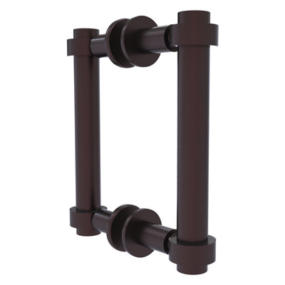 Poignée de porte de douche contemporaine 6 "dos à dos