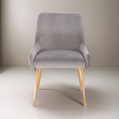 Yosof Velvet Metal Parsons Chair Dining Chair -  Mercer41, E86EF1A614C44EB29B98C4B45CC8D078