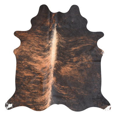 Tapis en cuir de vache foncé De Soto