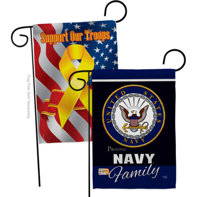Double Sided 18.5'' H x 13'' W Polyester Independence Day Garden Flag
