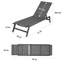 Chaise longue sans accoudoirs en métal Emris-88400238