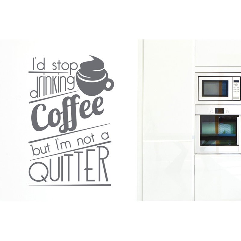 Food & Beverage Wall Decal, Grey