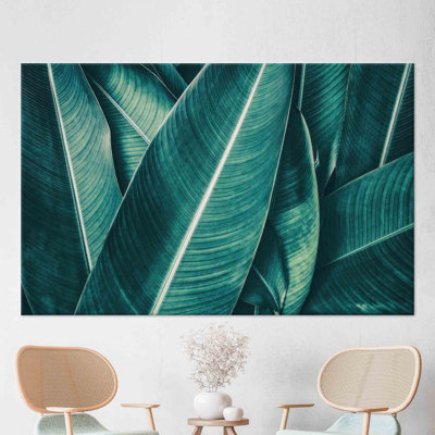 Personalized Trendy Leaf Canvas Art Poster Perfect For Modern Wall Decor And Unique Gift