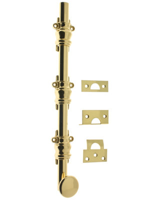 Solid Brass 12" Ornamental Bolt