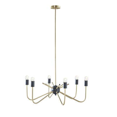 Lustre en métal 6 lumières