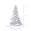 Flocked White Spruce AUnlit rtificial Christmas Tree-444197325