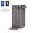Edrosie Inc 31 Gallon Resin Outdoor Trash Cans with Lids, Black Patio Hideaway Garbage Bins-136901136