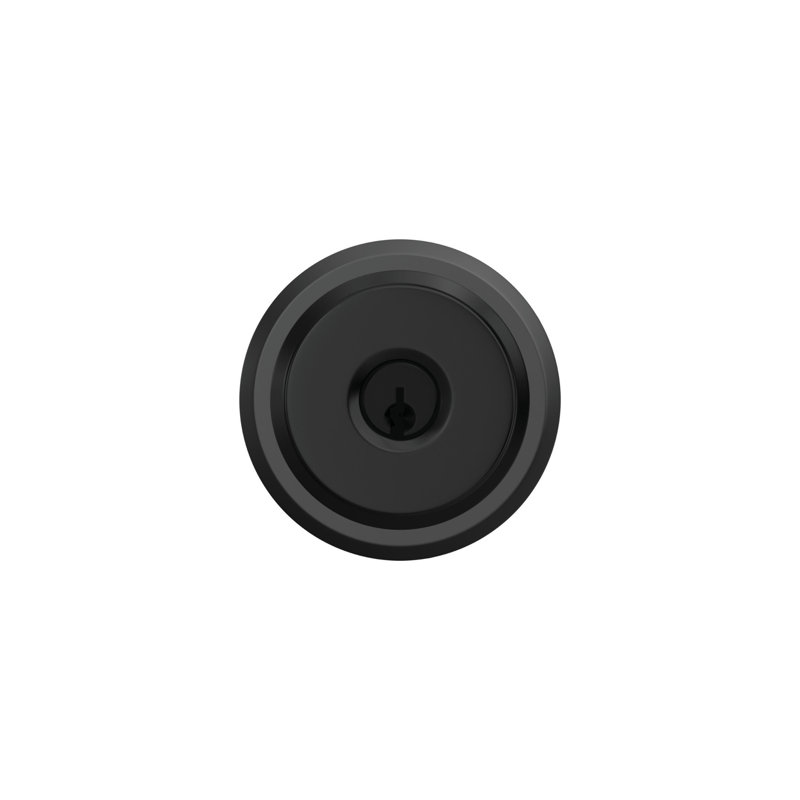 Bowery Keyed Entry Knob with Greyson Trim, Matte Black