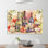 «Wine and Poppies» par Tre Sorelle Studios - Reproduction d'art graphique sur toile