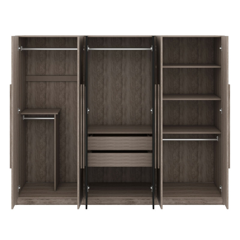 Armoire de rangement en bois avec tiroirs