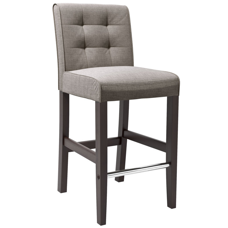 Celia Upholstered Counter Stool with Solid Wood Frame, Bar Stool (31” Seat Height)