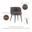 Chaise d'appoint en velours Kaya-91028814