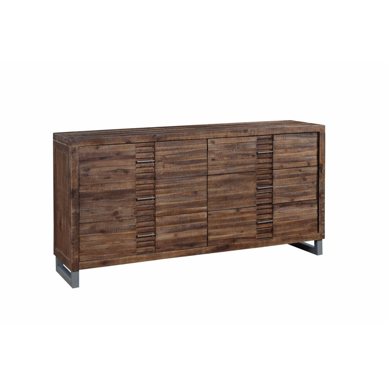 Commode classique avec six tiroirs pour la chambre à coucher