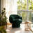 Upholstered Swivel Accent Chair Barrel Chair With Pillow (Set of 2)-1200575260