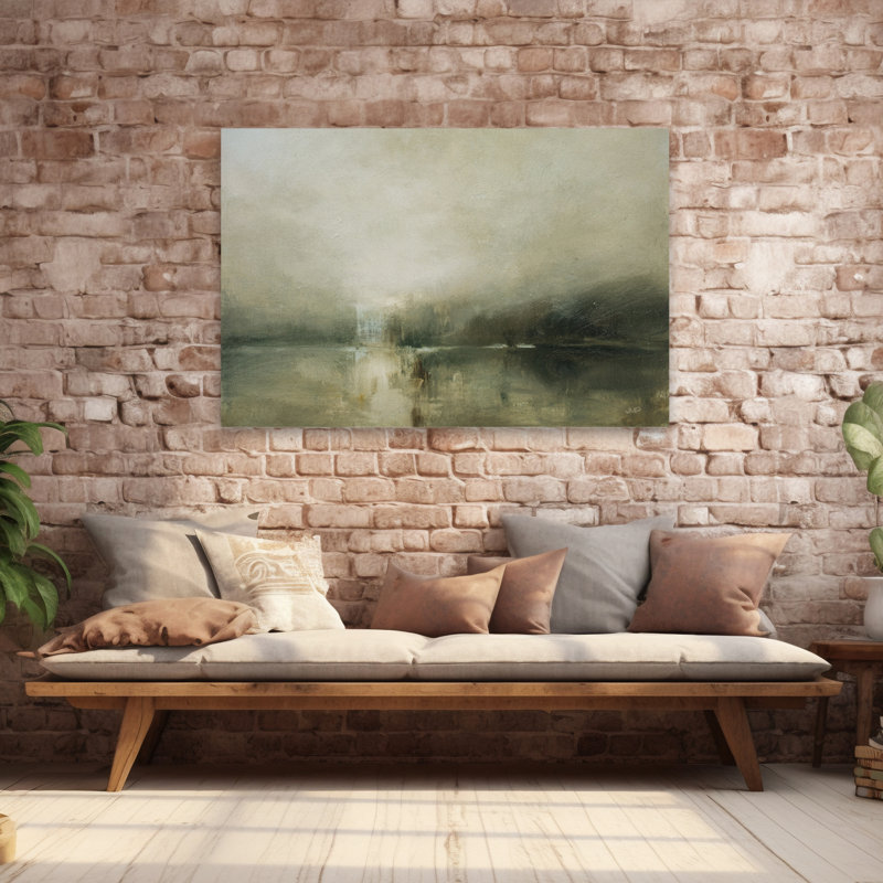 Soirée ciel noir contemporain brun crépuscule, H 60 po x l 40 po