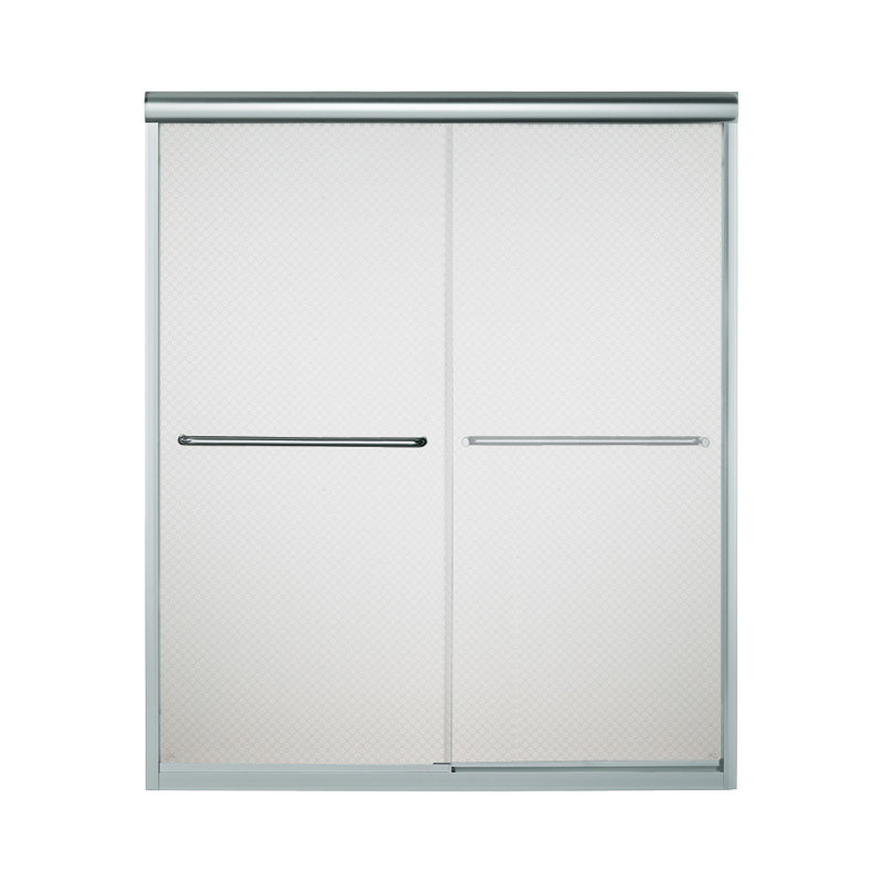 Porte de douche sans cadre Finesse 59,63 "x 70,08" Finesse, Argent