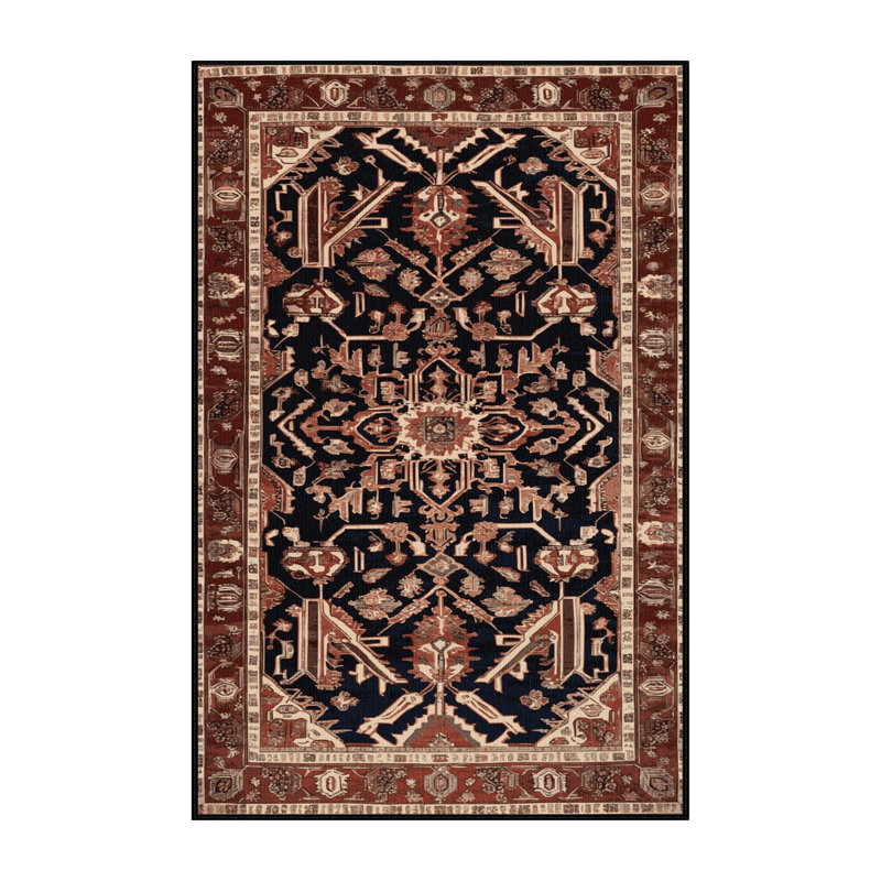 Tapis brun lavable à la machine, Rectangulaire 8 pi x 12 pi