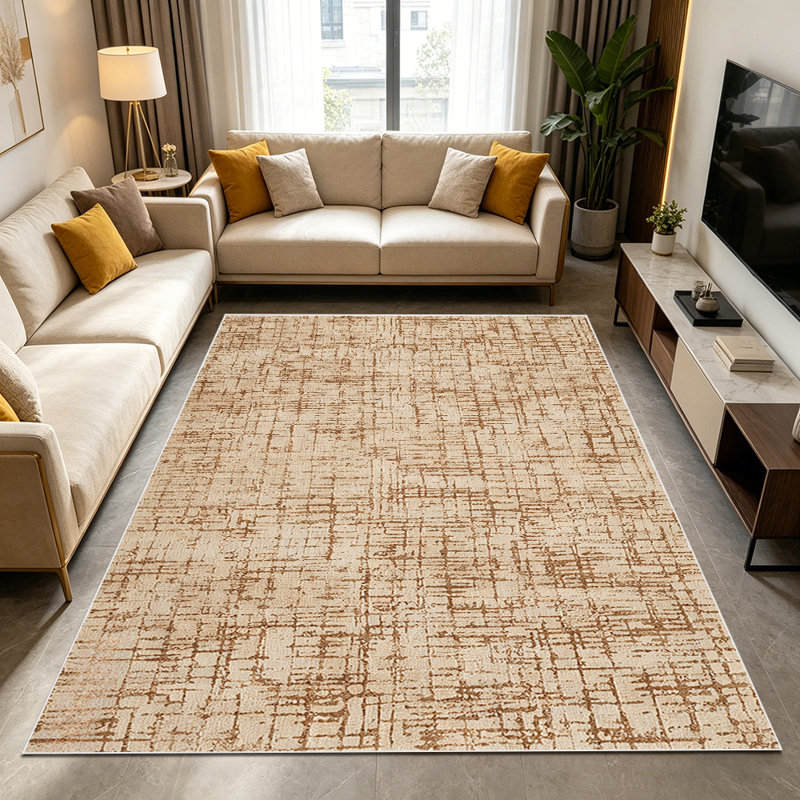 1PC distressed geometric woven neutral linen area rugs for Living Room, Soft, All seasons, Easy-maintain, Washable Indoor mat, Farmhouse suitable for dining room, bedroom, home office, entryway, kitchen, backyard, Home Decor, Outdoor Decor.