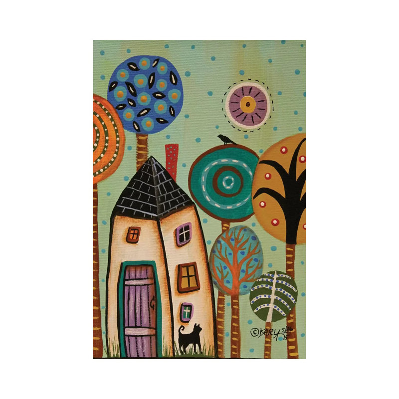 Purple Door I by Karla Gerard - Wrapped Canvas Gallery-Wrapped Canvas Giclée, 45.72cm H x 45.72cm W