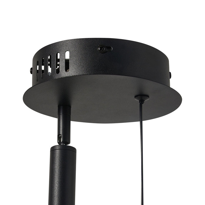 Ayeh 2 - Light Matte Black LED Bowl Pendant