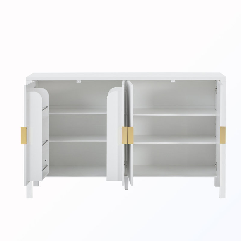 Buffet 4 portes, Blanc