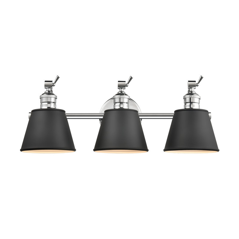 Éclairage pour salle de bain 3 lumières Alanni, Chrome