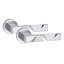 1 Set Modern Nova Design Premium Door Handles on Round Rose with 2.5" Latch and 1 Pair of Ball Bearing Hinges