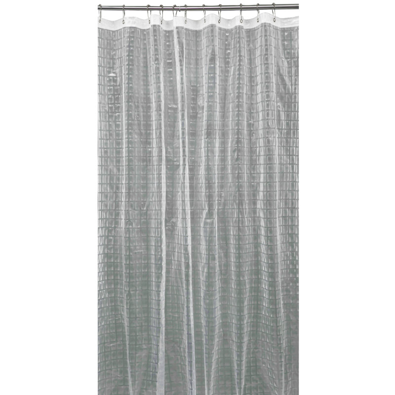 Geometric Shower Curtain, Clear